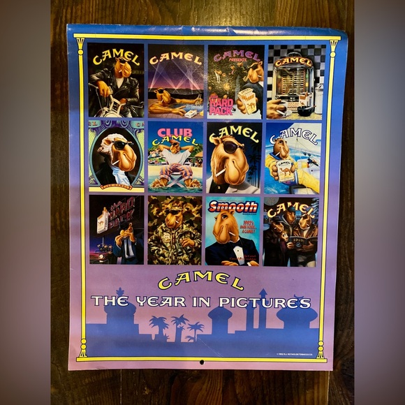 VINTAGE CAMEL CIGARETTES CALENDAR - Picture 2 of 3